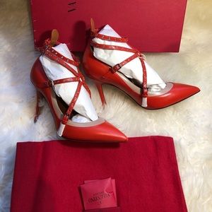New authentic Valentino Cage heels